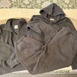 Abercrombie Gray Hoodie and Sweatpants Set, M
